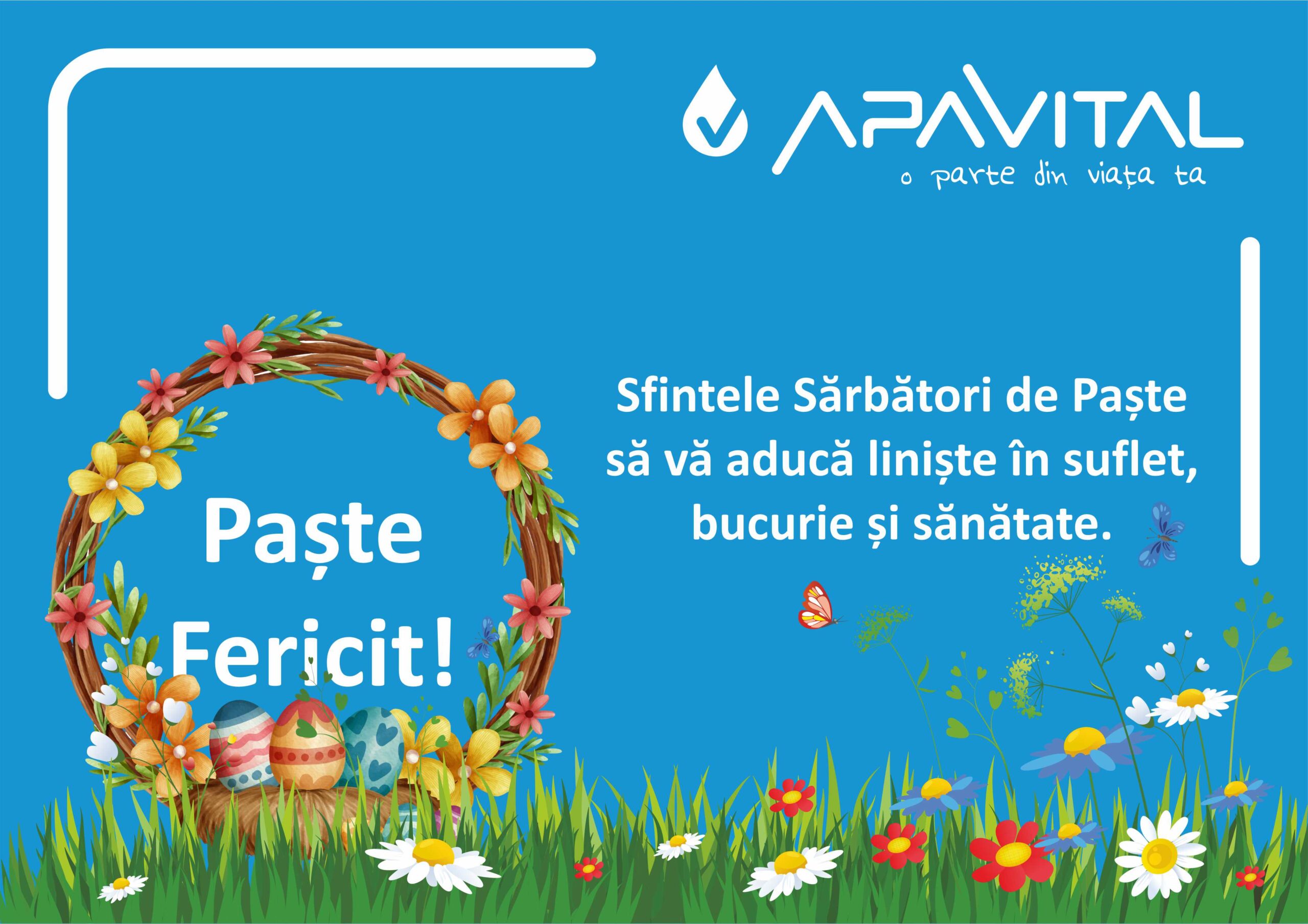 Apa Vital – Felicitare Sarbatori de Paste (2)